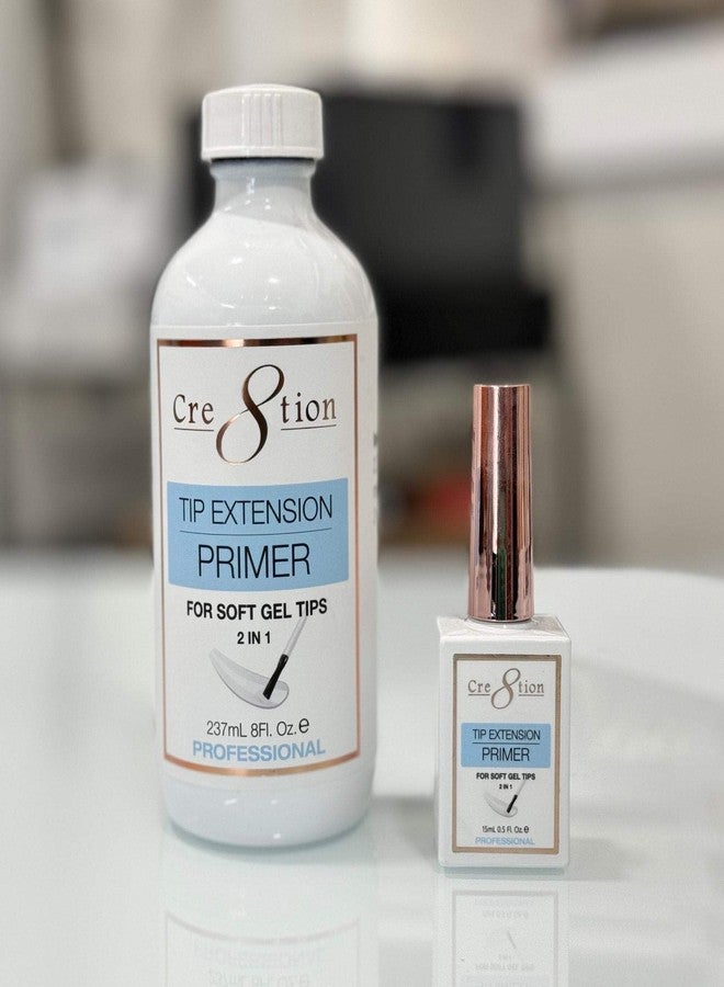 Cre8tion Tip Extension Primer for Soft Gel Tips 0.5oz - Image 2